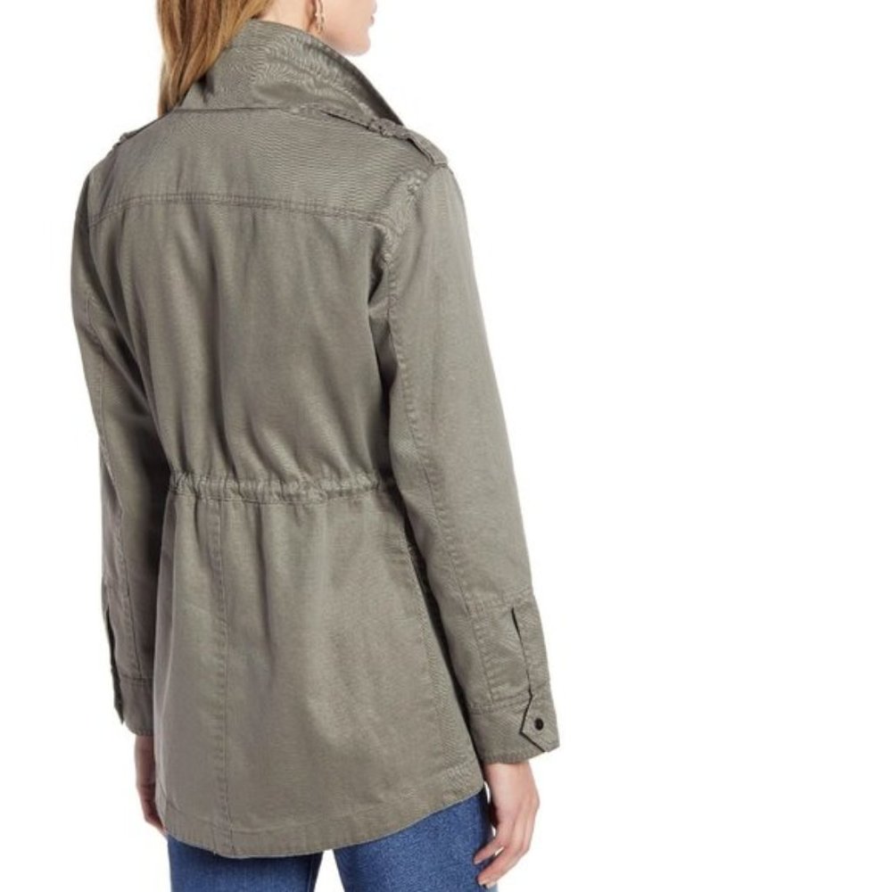 Halogen Drawstring Waist Washed Parka - Picture 3 of 8